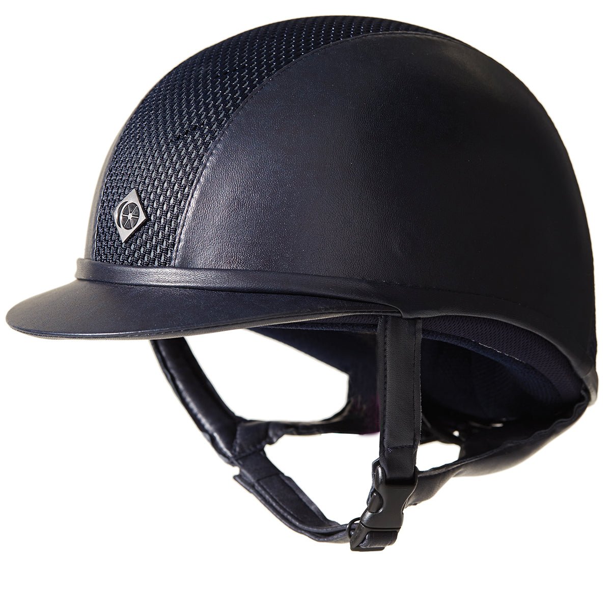 Charles Owen Ayr 8 Plus Leather Look Riding Helmet Ayr Equestrian