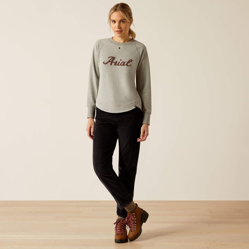 Ariat AW24 Womens Benicia Sweatshirt - Burnt Russet - XS