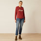 Ariat AW24 Womens Benicia Sweatshirt - Burnt Russet - XS