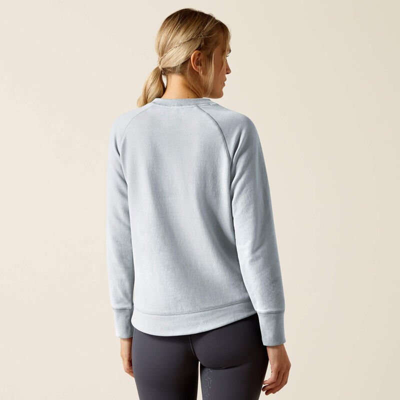 Ariat AW24 Womens Benicia Sweatshirt - Heather Grey - XS