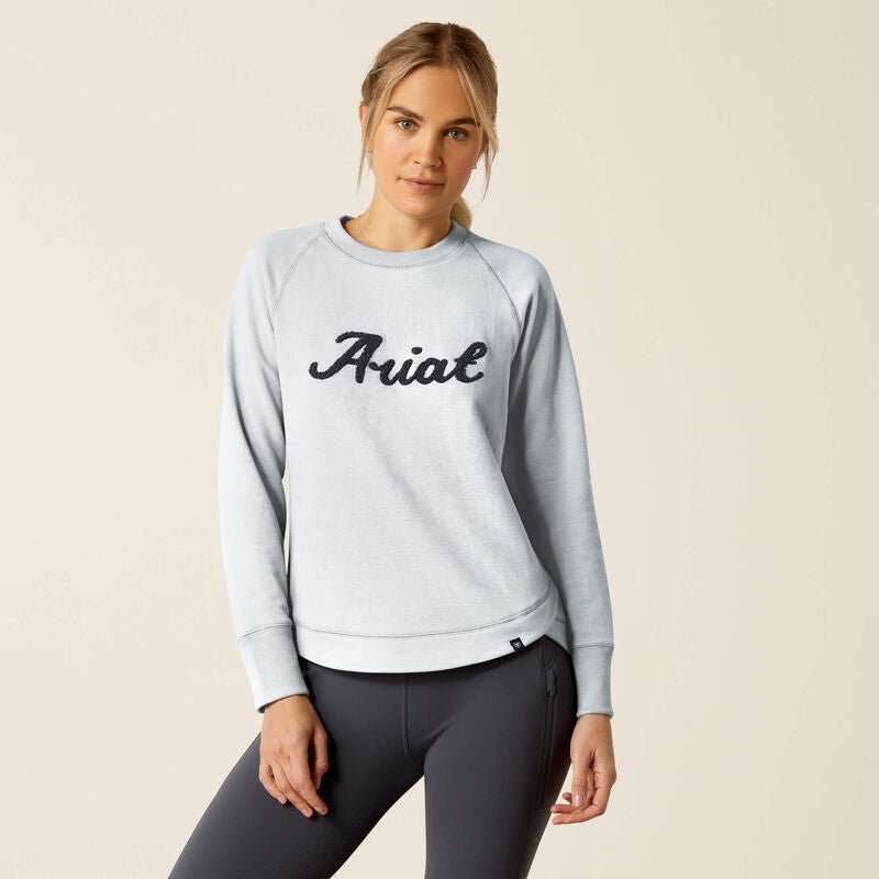 Ariat AW24 Womens Benicia Sweatshirt - Heather Grey - XS