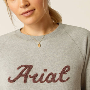 Ariat AW24 Womens Benicia Sweatshirt - Heather Grey - XS