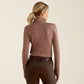 Ariat AW24 Womens Cheviot 1/4 Zip Long Sleeve Base Layer - Twilight Mauve - XS