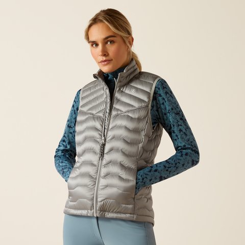 Ariat AW24 Womens Ideal Down Gilet - Ultimate Grey - XS