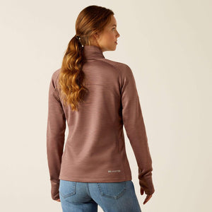 Ariat AW24 Womens Tek Team 1/2 Zip Sweatshirt - Ombre Blue Heather - XS