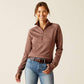 Ariat AW24 Womens Tek Team 1/2 Zip Sweatshirt - Ombre Blue Heather - XS