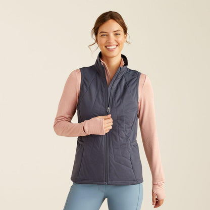 Ariat AW24 Womens Venture Full Zip Vest - Ombre Blue - XS