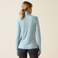 Ariat AW24 Womens Venture Long Sleeve Base Layer - Cerulean Heather - XS