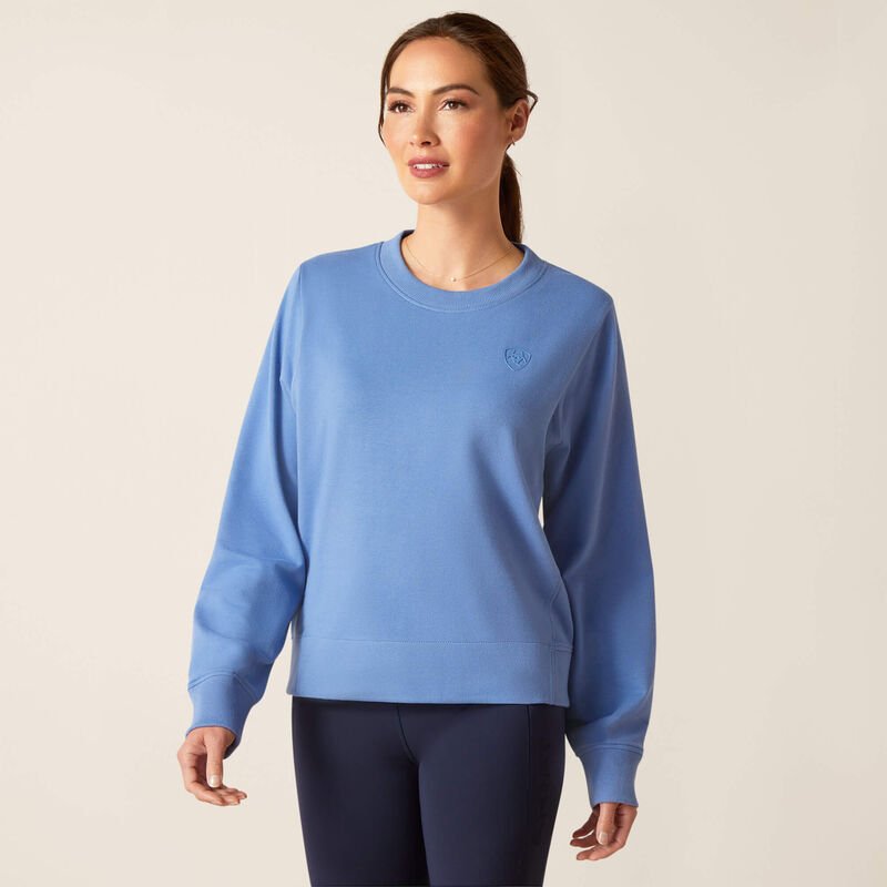 Ariat SS24 Womens Memento Sweatshirt - Dutch Blue - L