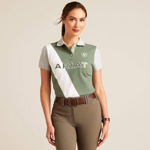 Ariat SS24 Womens Taryn Short Sleeve Polo - Duck Green - L