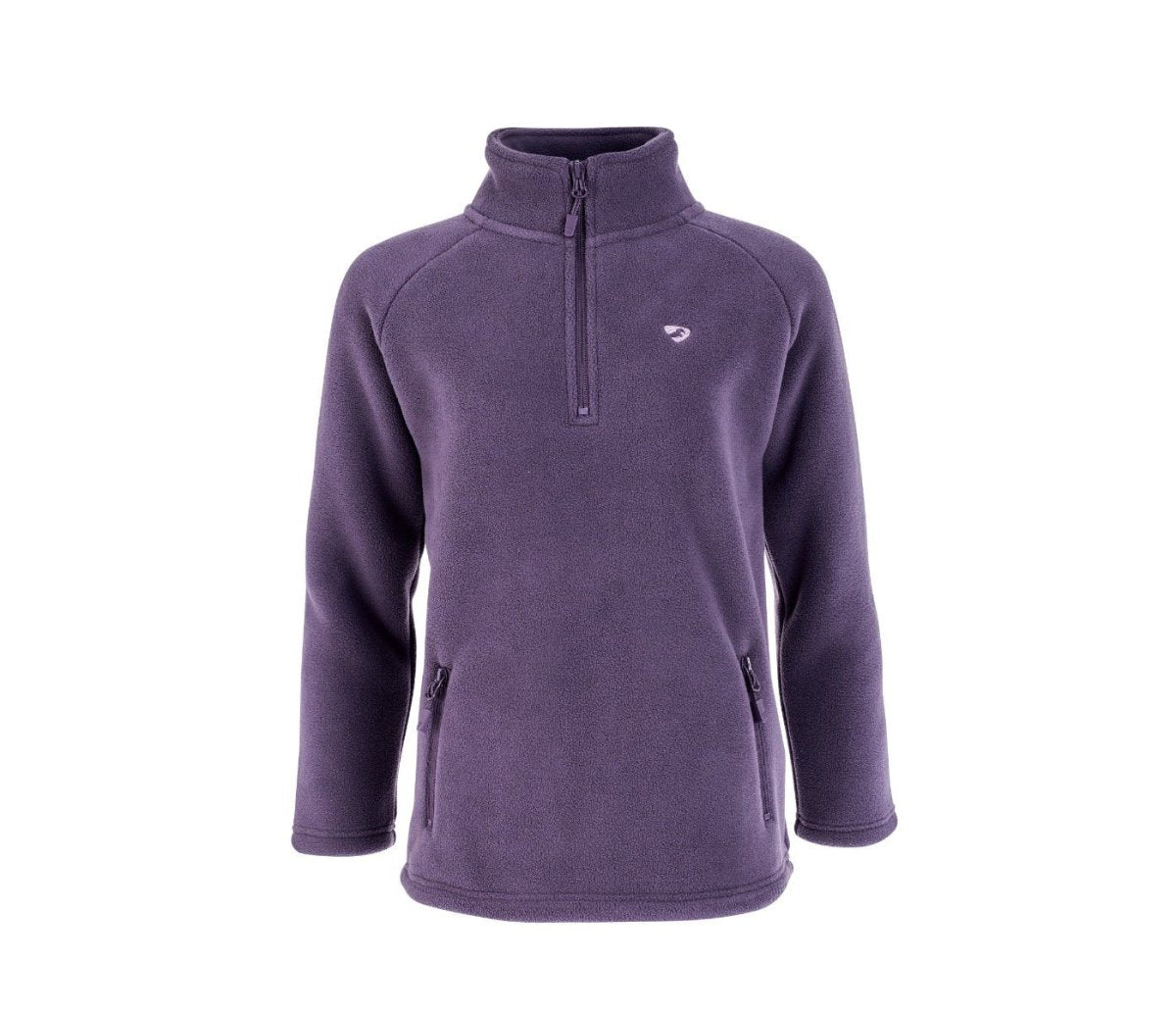 Aubrion AW24 Restore 1/2 Zip Fleece - Young Rider - Purple - 7 - 8 Years