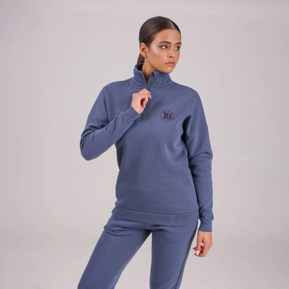 Aubrion AW24 Serene 1/2 Zip Sweater - Blue - XS