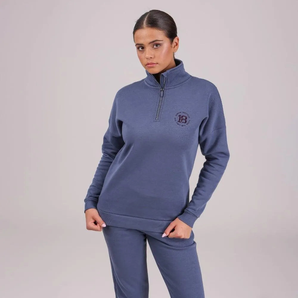 Aubrion AW24 Serene 1/2 Zip Sweater - Blue - XS