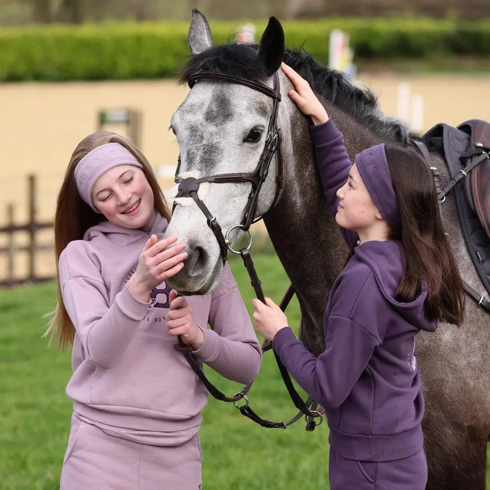 Aubrion AW24 Serene Hoodie - Young Rider - Mauve - 7 - 8 Years