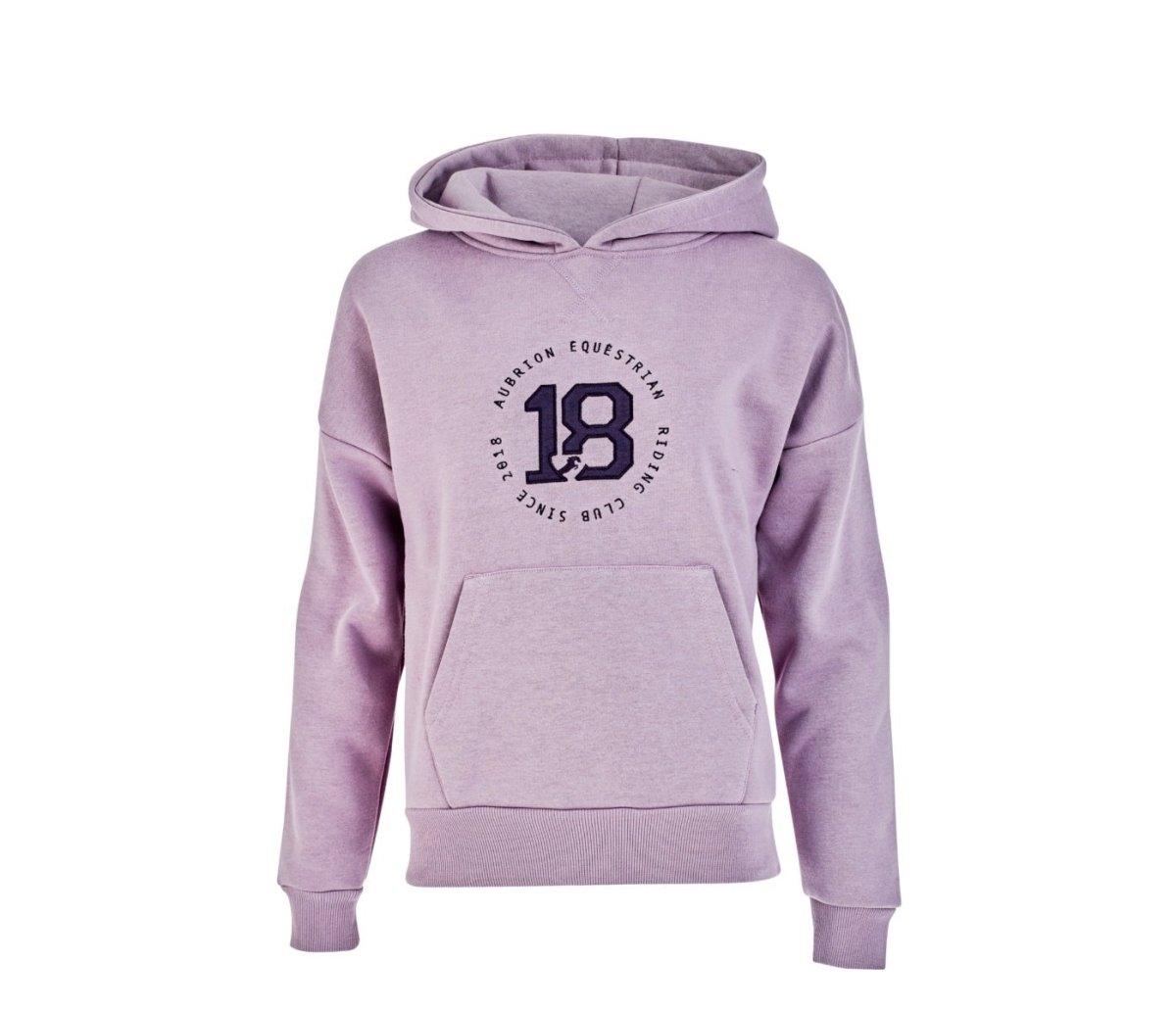 Aubrion AW24 Serene Hoodie - Young Rider - Mauve - 7 - 8 Years