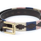 Aubrion Drover Polo Belt - Navy/Pink/Natural - 100CM