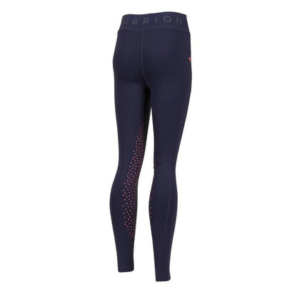 Aubrion SS24 Non Stop Riding Tights - Young Rider - Navy - 7/8 Years