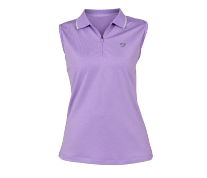 Aubrion SS24 Poise Sleeveless Tech Polo - Lavander - L