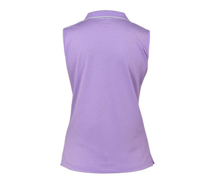 Aubrion SS24 Poise Sleeveless Tech Polo - Lavander - L