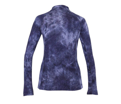 Aubrion SS24 Revive Long Sleeve Base Layer - Navy TyeDye - L