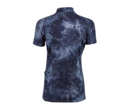 Aubrion SS24 Revive Short Sleeve Base Layer - Young Rider - Navy TyeDye - 11/12 Years