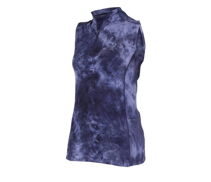 Aubrion SS24 Revive Sleeveless Base Layer - Navy TyeDye - XXS