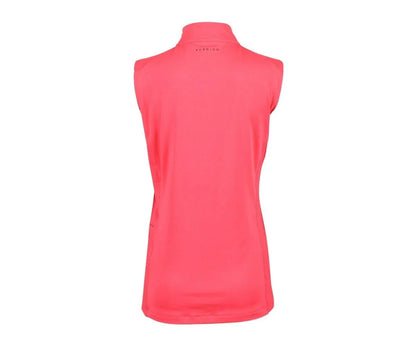 Aubrion SS24 Revive Sleeveless Base Layer - Young Rider - Coral - 7/8 Years