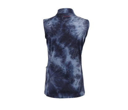 Aubrion SS24 Revive Sleeveless Base Layer - Young Rider - Navy TyeDye - 7/8 Years