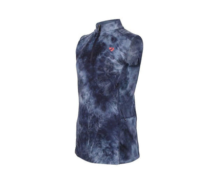 Aubrion SS24 Revive Sleeveless Base Layer - Young Rider - Navy TyeDye - 7/8 Years