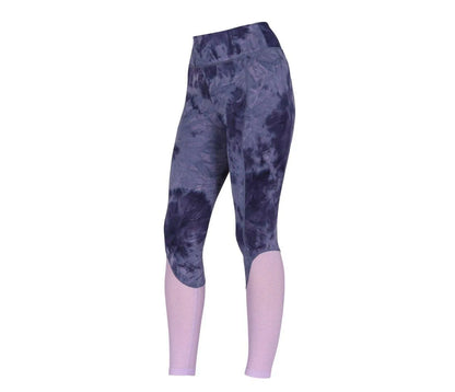 Aubrion SS24 Rhythm Mesh Riding Tights - Navy TyeDye - XXS