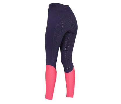 Aubrion SS24 Rhythm Mesh Riding Tights - Navy - XXS