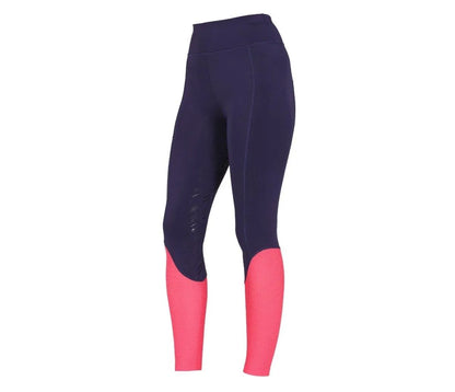 Aubrion SS24 Rhythm Mesh Riding Tights - Navy - XXS