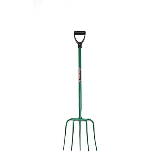 Fynalite Hi - Strength Manure Fork 5 Prong D - Grip - Green - 32"