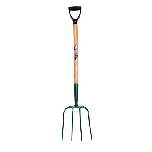 Fynalite Manure Fork 4 Prong Ash Handle D - Grip - Ash - 32"