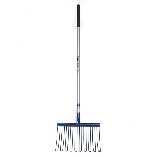 Fynalite Rubber Matting Fork Long Aluminium Handle - Blue - 