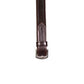 Henry James BioThane Bio Grip Hybrid Rubber Reins with Leather Stoppers - Havana Brown - Pony