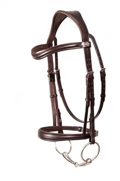 Henry James Cavesson bridle - Havana Brown - Cob