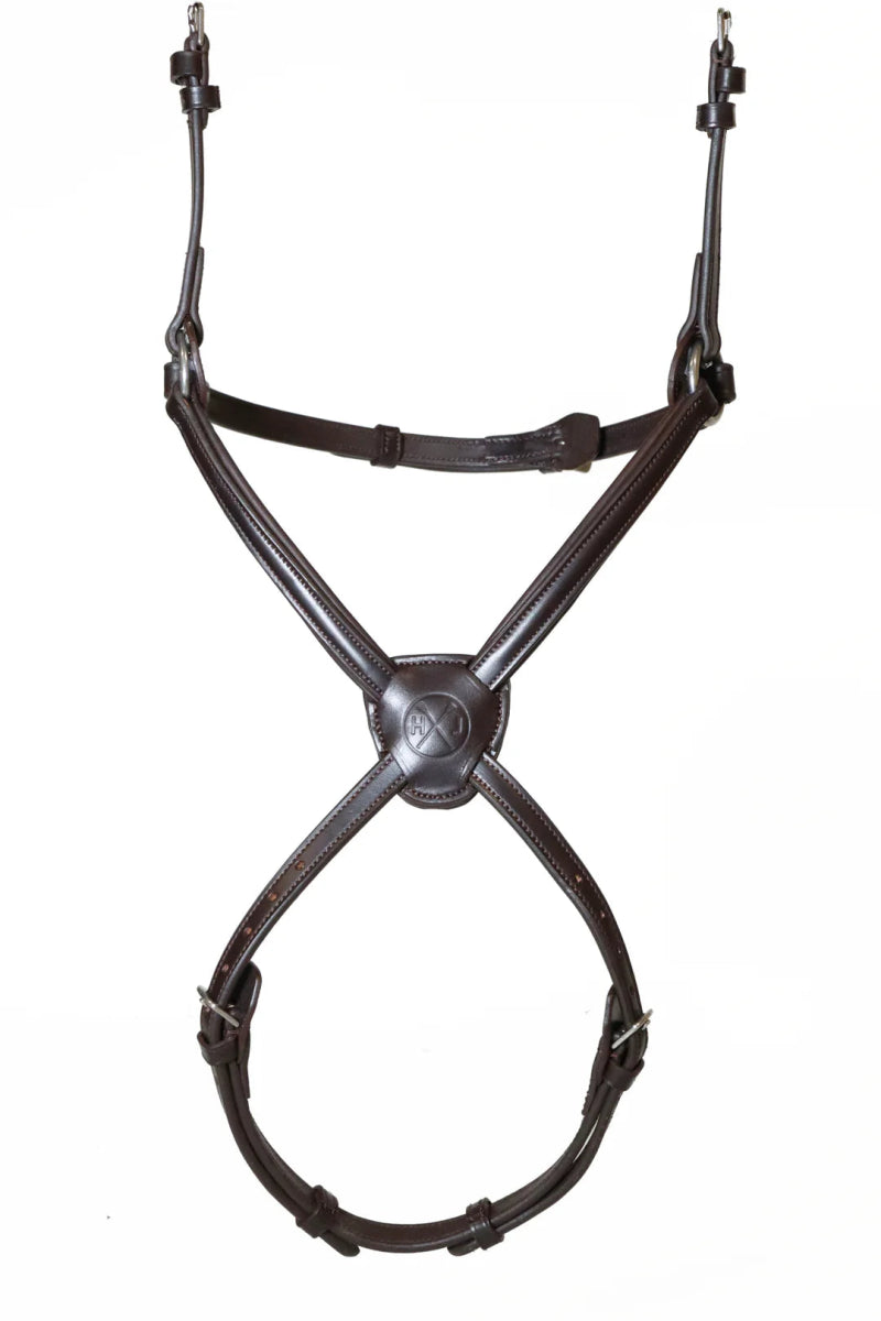 Henry James Double Buckle Figure 8 Grackle Noseband - Black - Cob