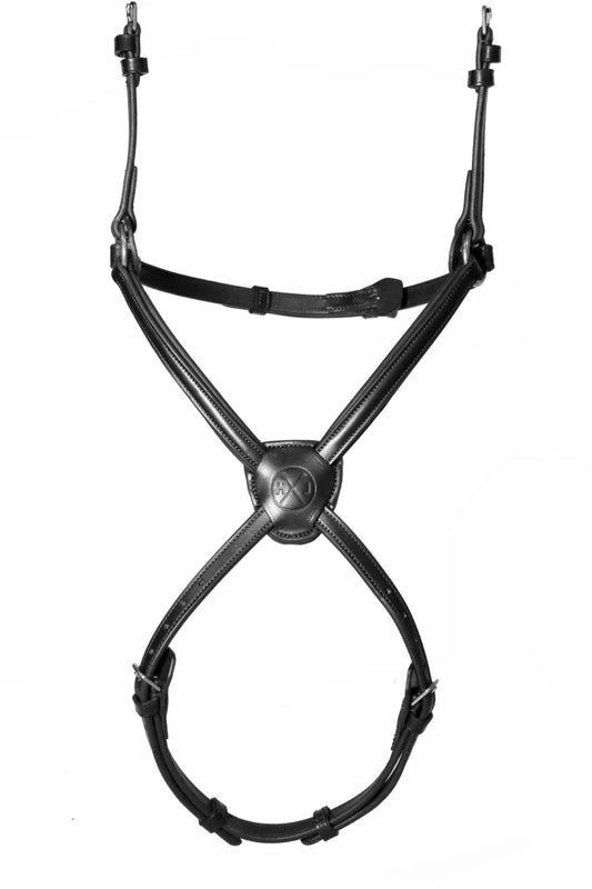 Henry James Double Buckle Figure 8 Grackle Noseband - Havana Brown - Cob