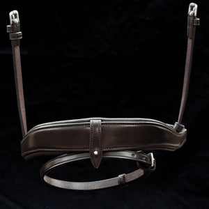 Henry James Dressage Crank Noseband - Havana Brown - Cob