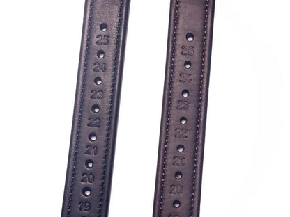 Henry James Precision Calfskin Stirrup Leathers - Black - 52"