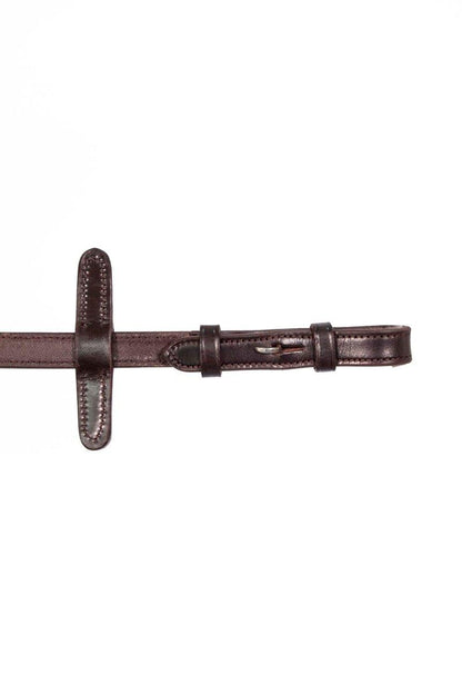 Henry James V-Grip Rubber Reins - Havana Brown - Cob