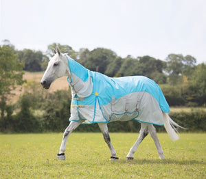 Highlander Plus Waterproof Fly Rug - Blue - 5ft