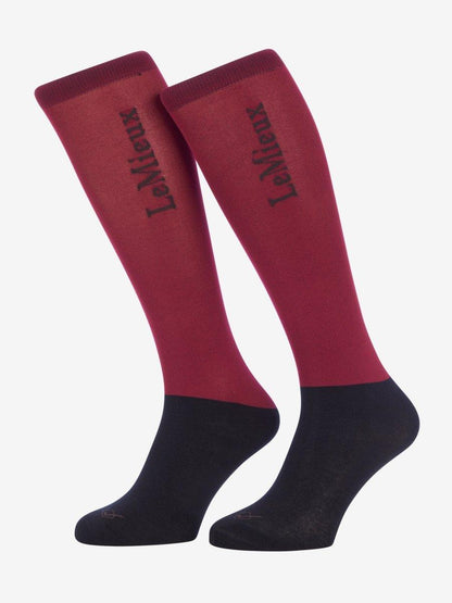 LeMieux AW24 Competition Socks 2 pack - Ember - Small