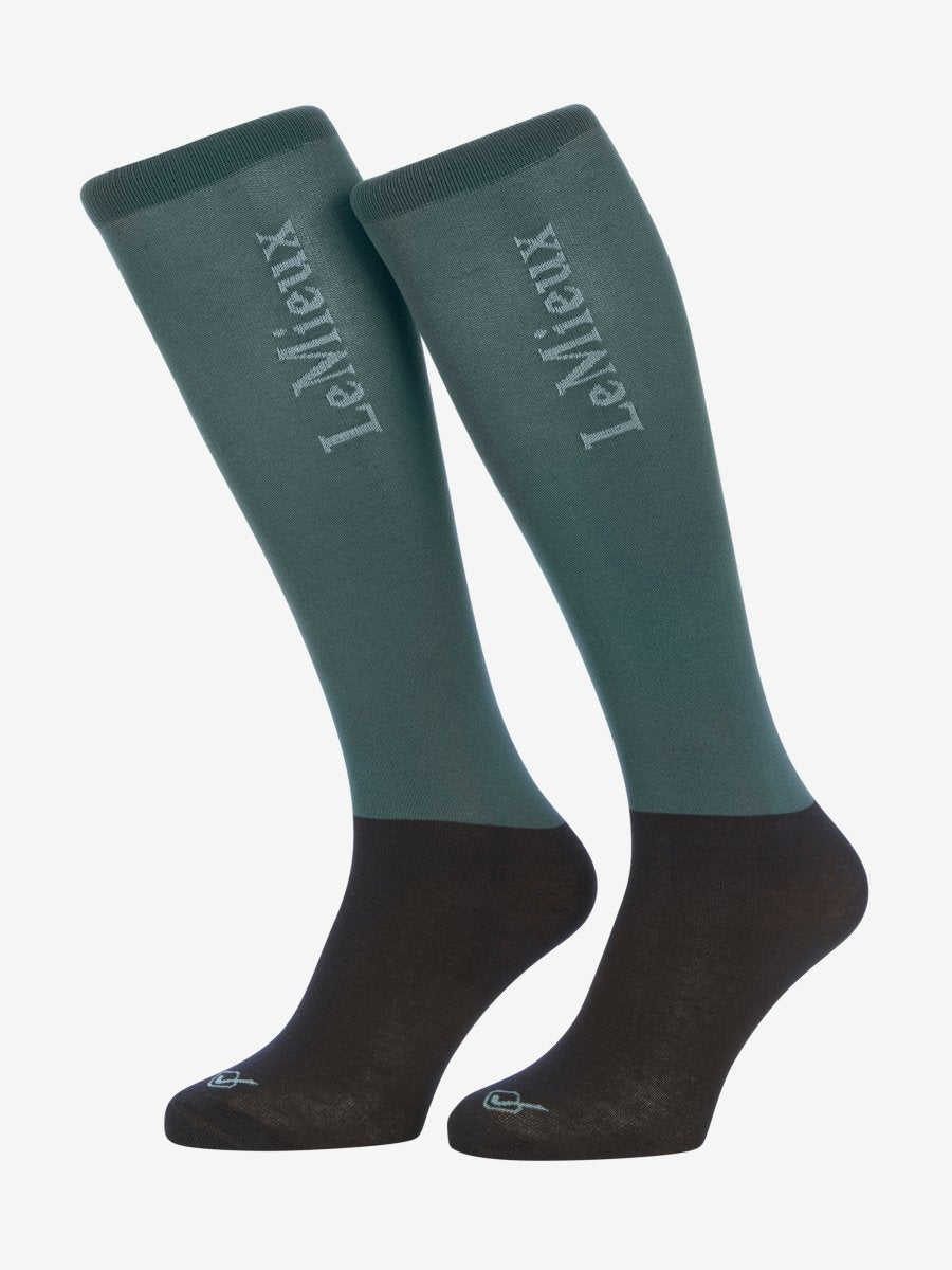 LeMieux AW24 Competition Socks 2 pack - Petrol - Small