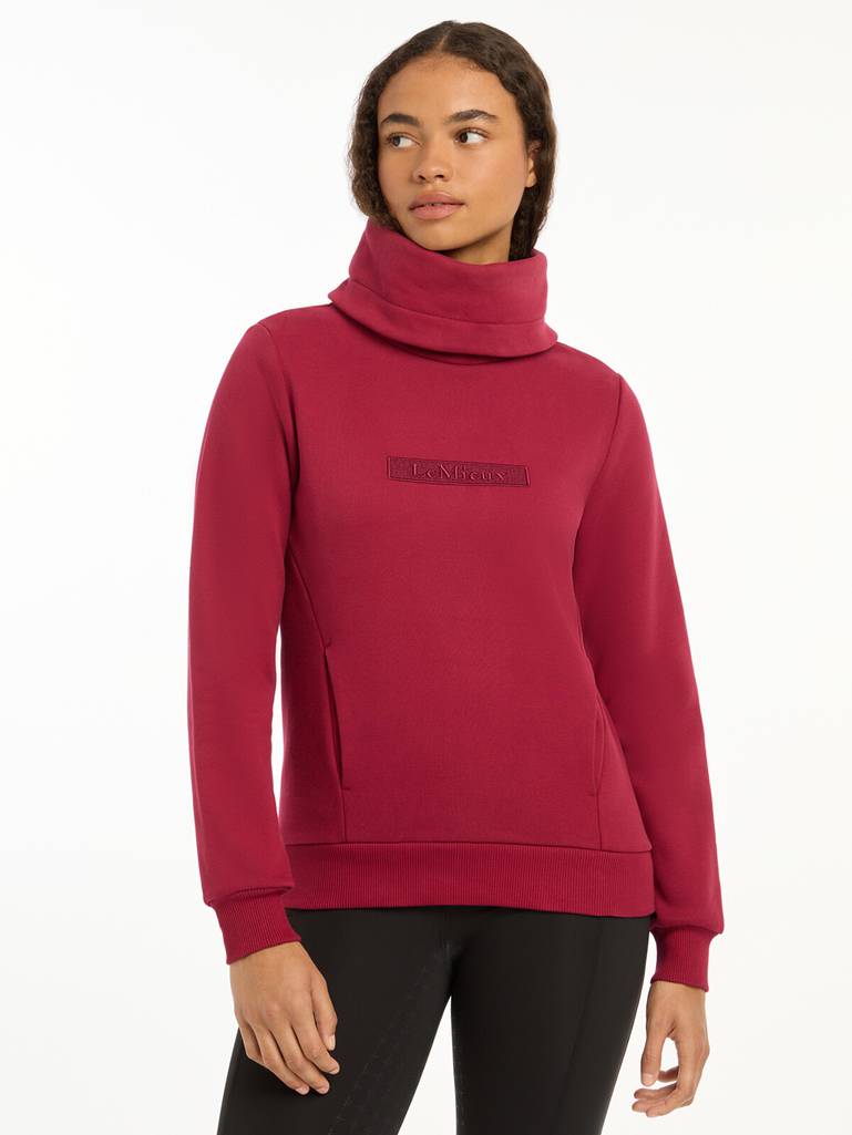 LeMieux AW24 Ladies Adele Funnel Neck Sweat - Ember - UK 6