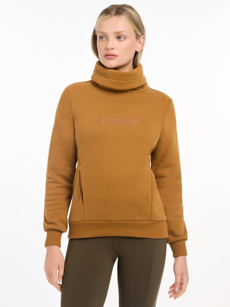 LeMieux AW24 Ladies Adele Funnel Neck Sweat - Ginger - UK 6