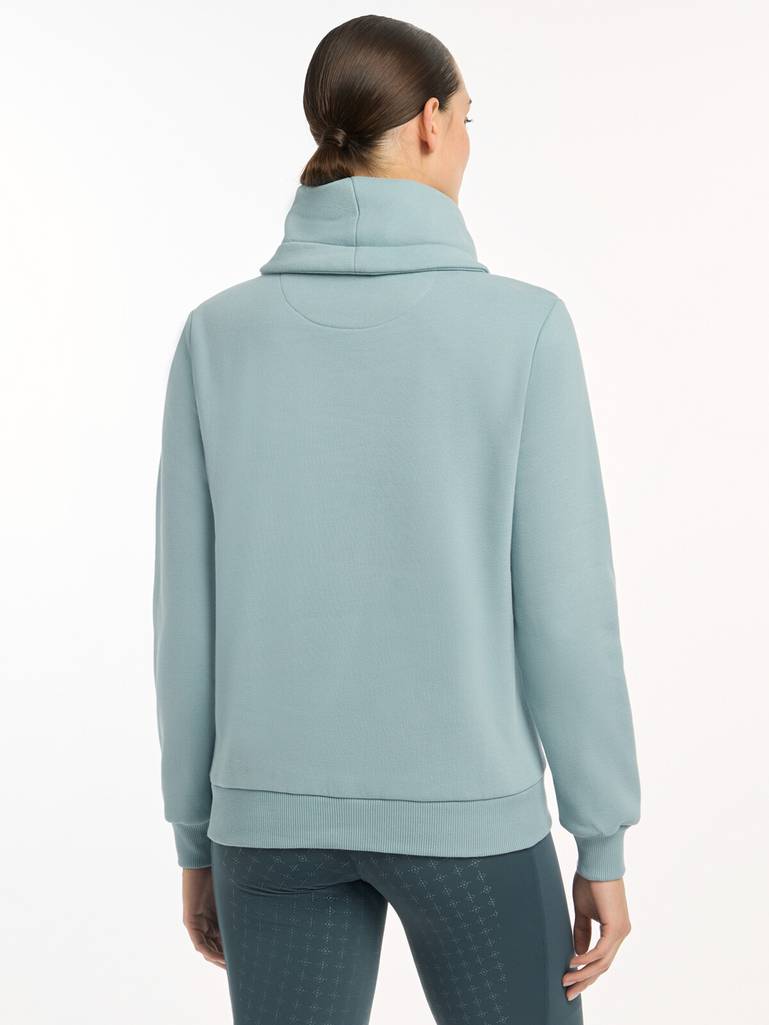 LeMieux AW24 Ladies Adele Funnel Neck Sweat - Glacier - UK 6