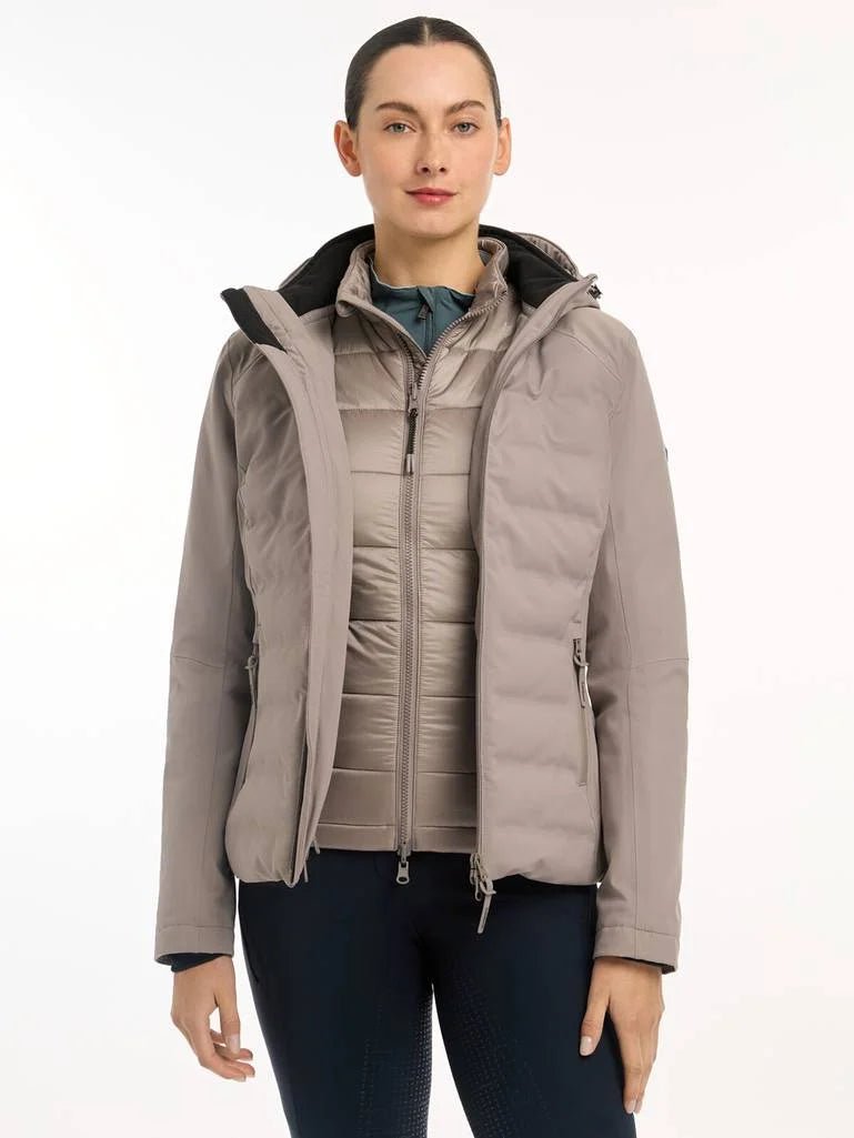 LeMieux AW24 Ladies Brooke Waterproof Hybrid Jacket - Ash - UK 6