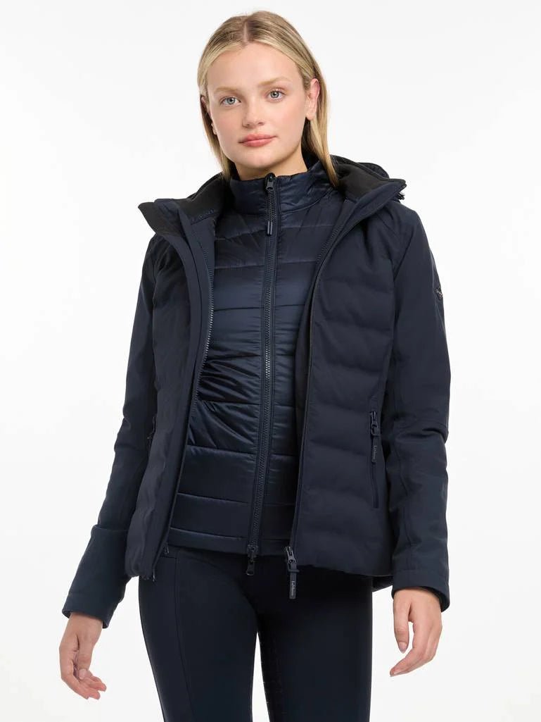 LeMieux AW24 Ladies Brooke Waterproof Hybrid Jacket - Navy - UK 6